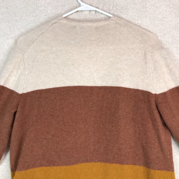 Madewell Kent Long Cardigan Sweater Womens XS Colorblock Wool Alpaca Polyamide - Picture 7 of 10